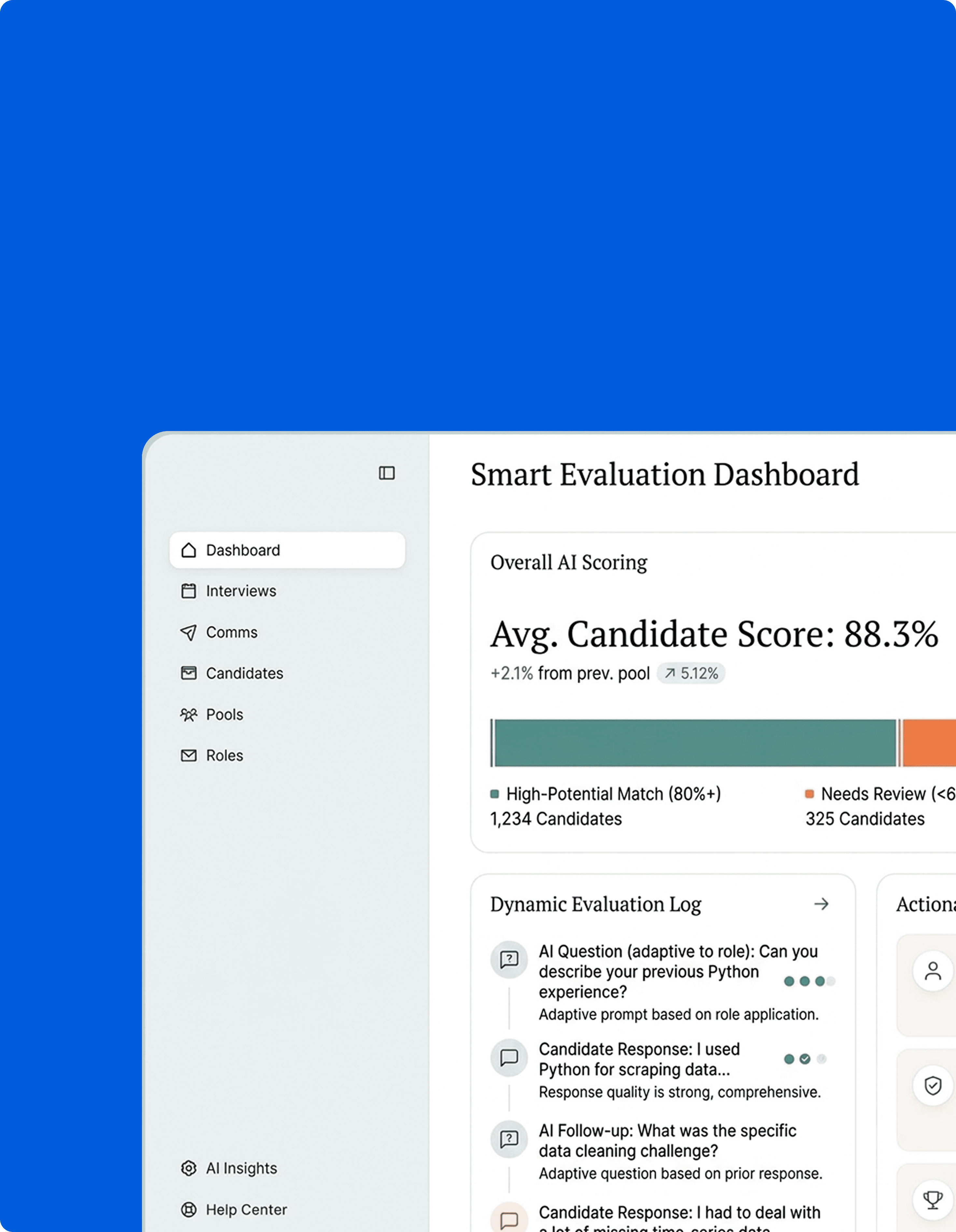 Smart evaluation and scoring